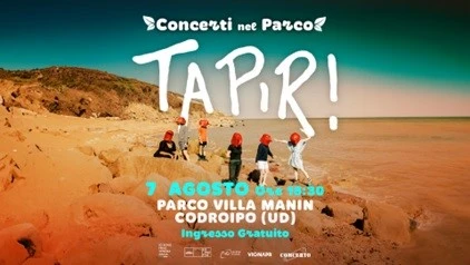 Tapir concerto nel parco di Villa Manin 7 agosto 2024